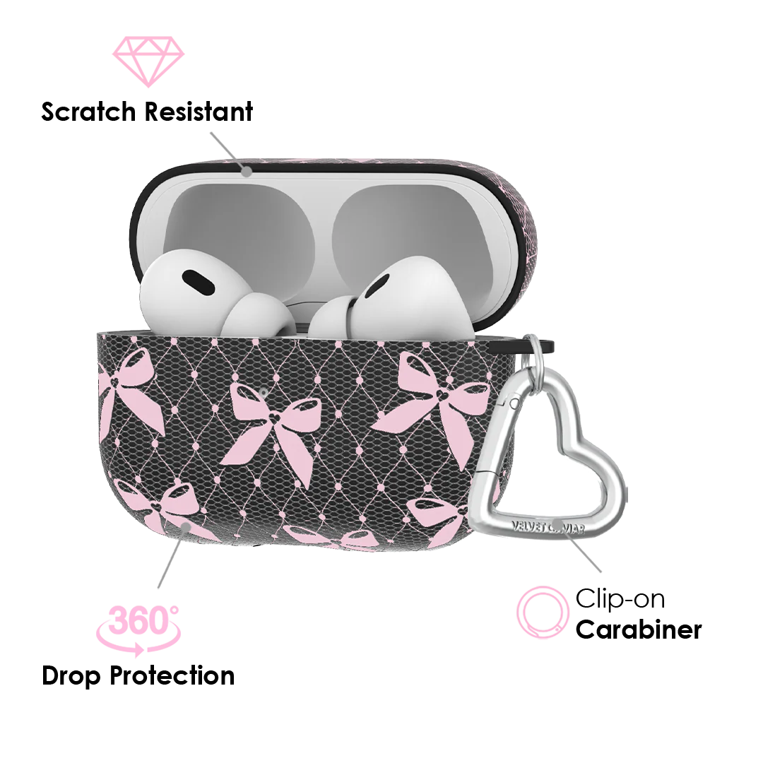 Lacy Pink Bows AirPod Case - Image 8