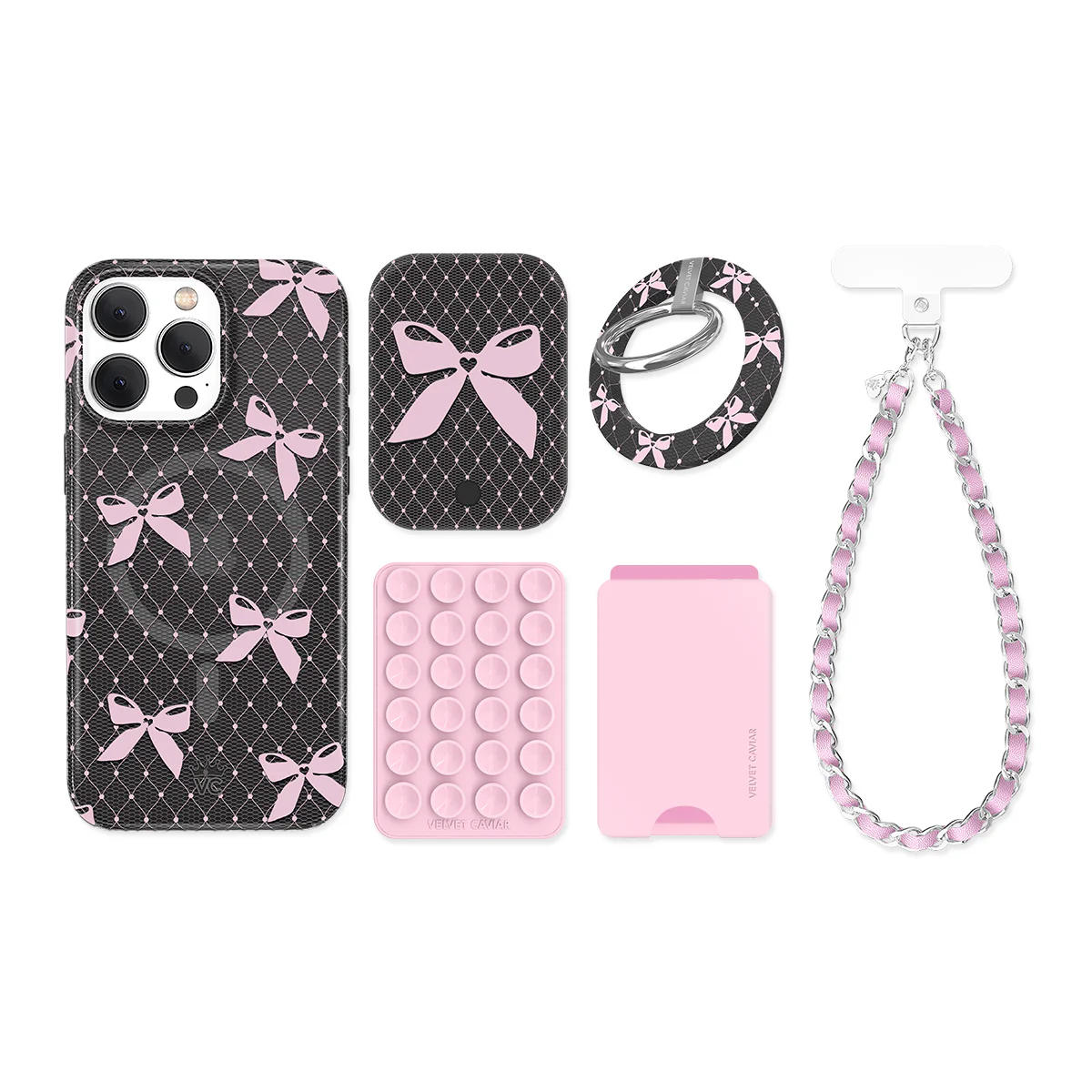 Lacy Pink Bows iPhone Bundle Set - Image 10