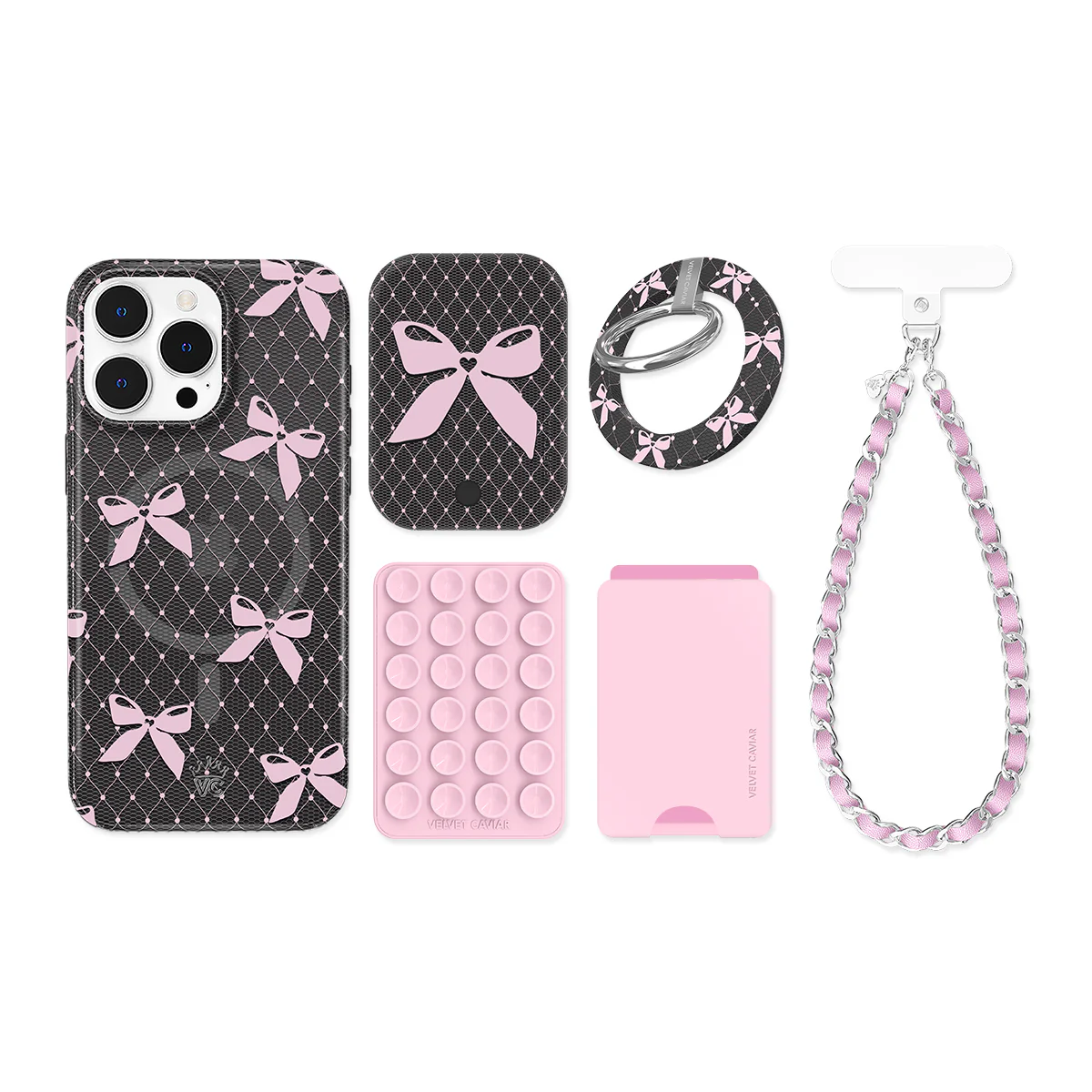 Lacy Pink Bows iPhone Bundle Set - Image 14
