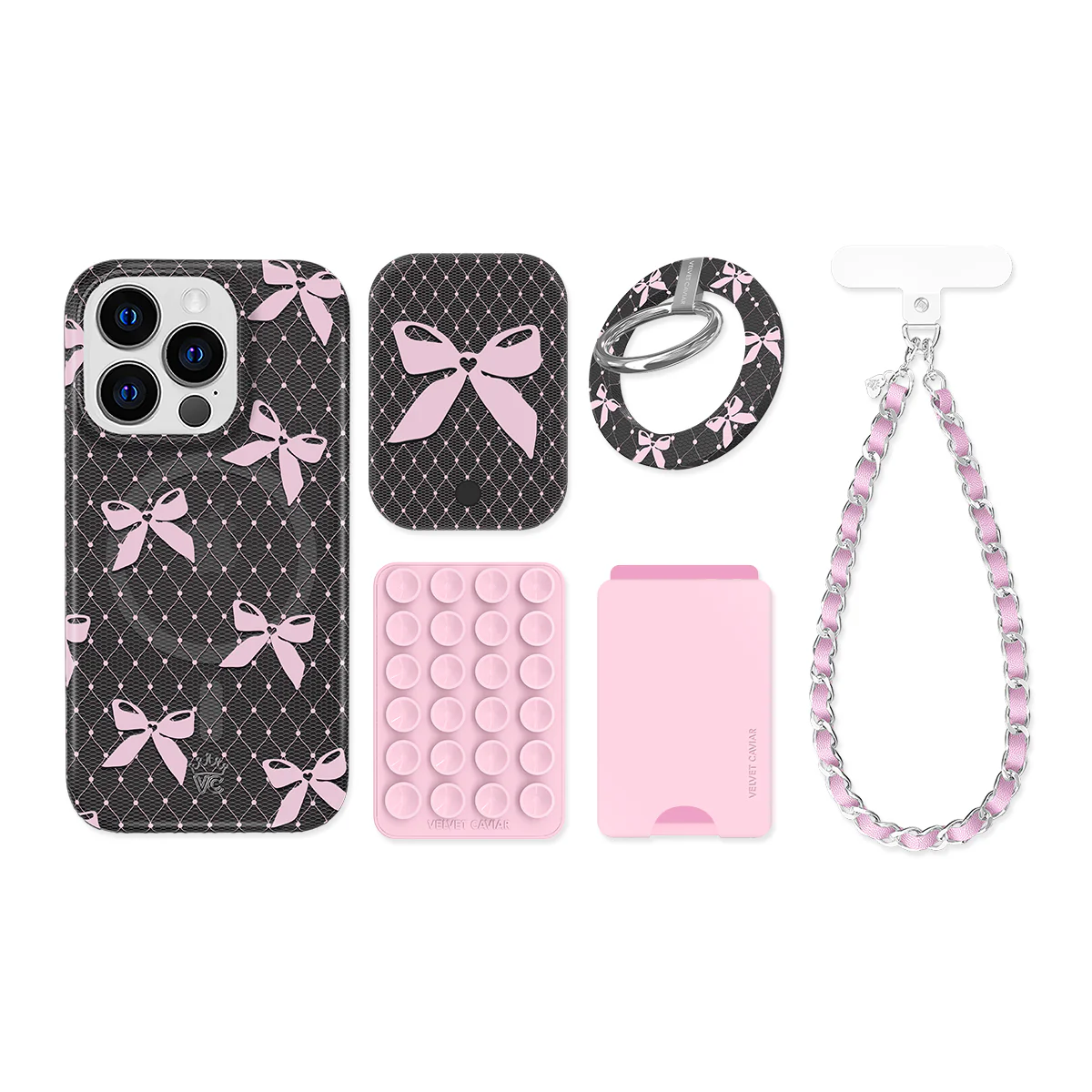 Lacy Pink Bows iPhone Bundle Set - Image 19
