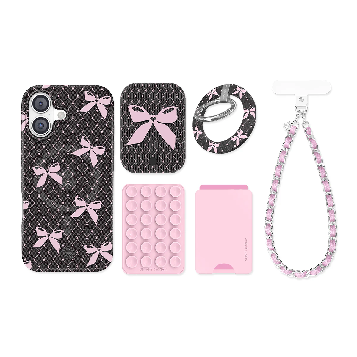 Lacy Pink Bows iPhone Bundle Set - Image 4