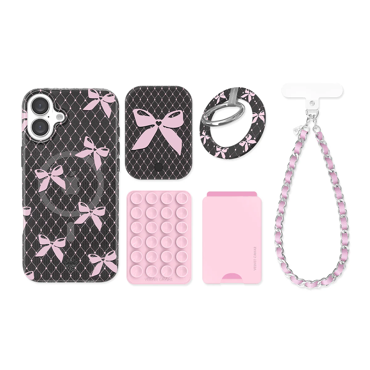 Lacy Pink Bows iPhone Bundle Set - Image 5