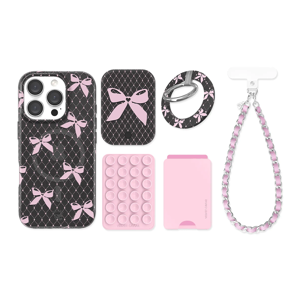 Lacy Pink Bows iPhone Bundle Set - Image 7