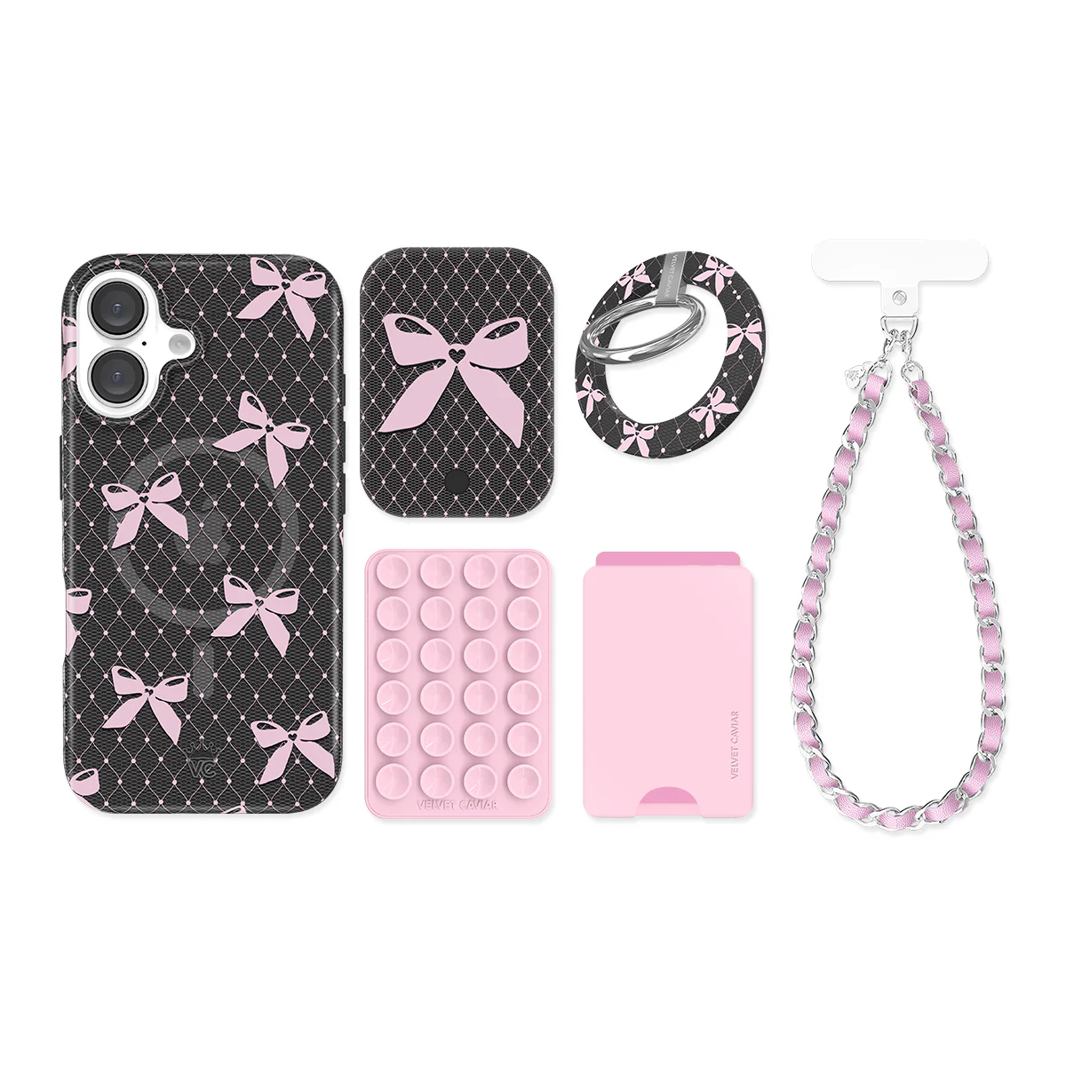 Lacy Pink Bows iPhone Bundle Set - Image 8