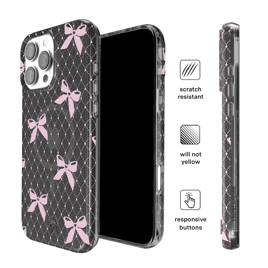Lacy Pink Bows iPhone Case - Image 10