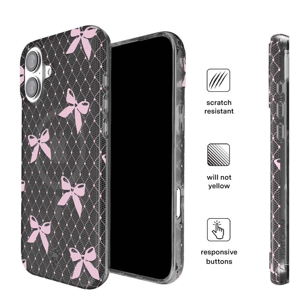 Lacy Pink Bows iPhone Case - Image 15