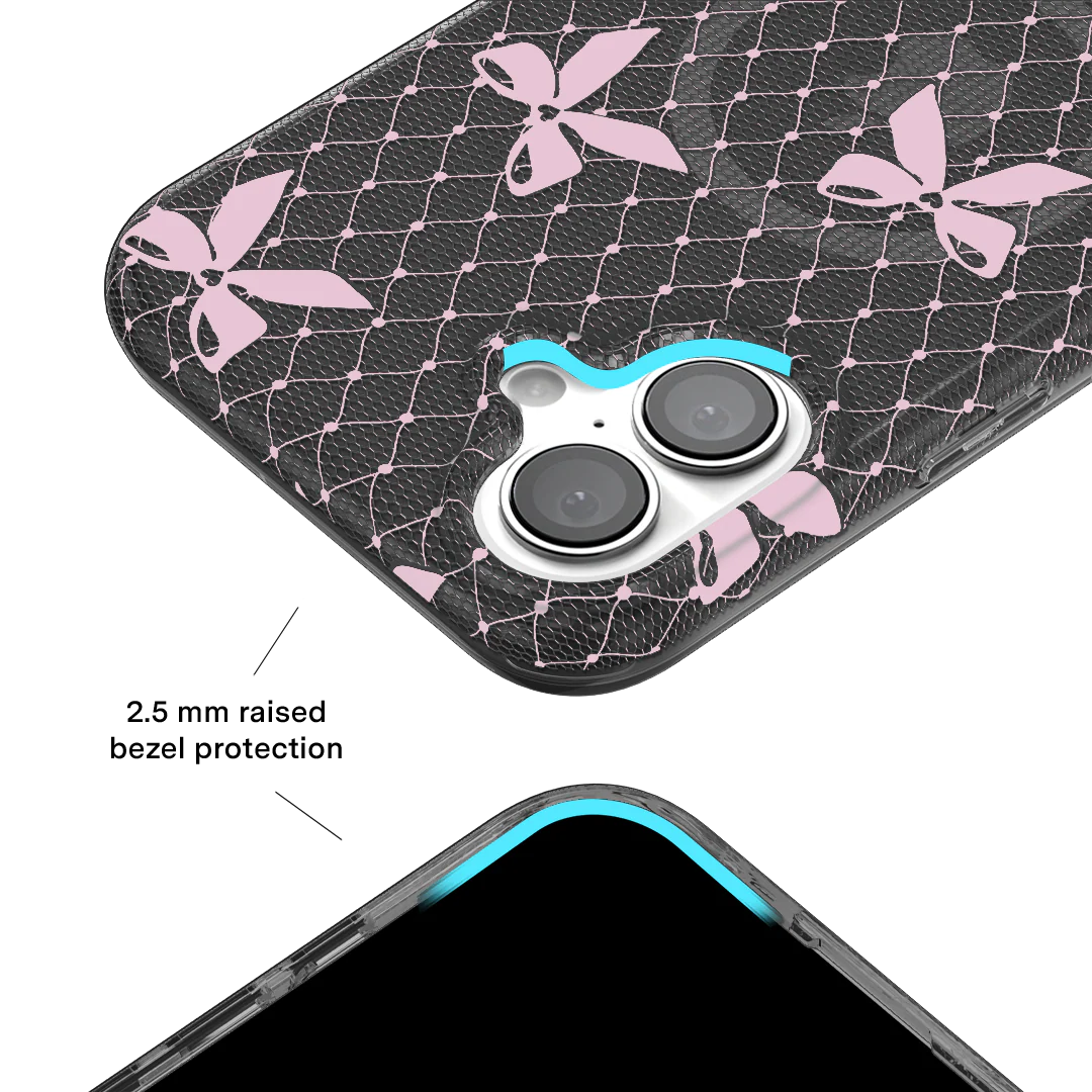 Lacy Pink Bows iPhone Case - Image 17