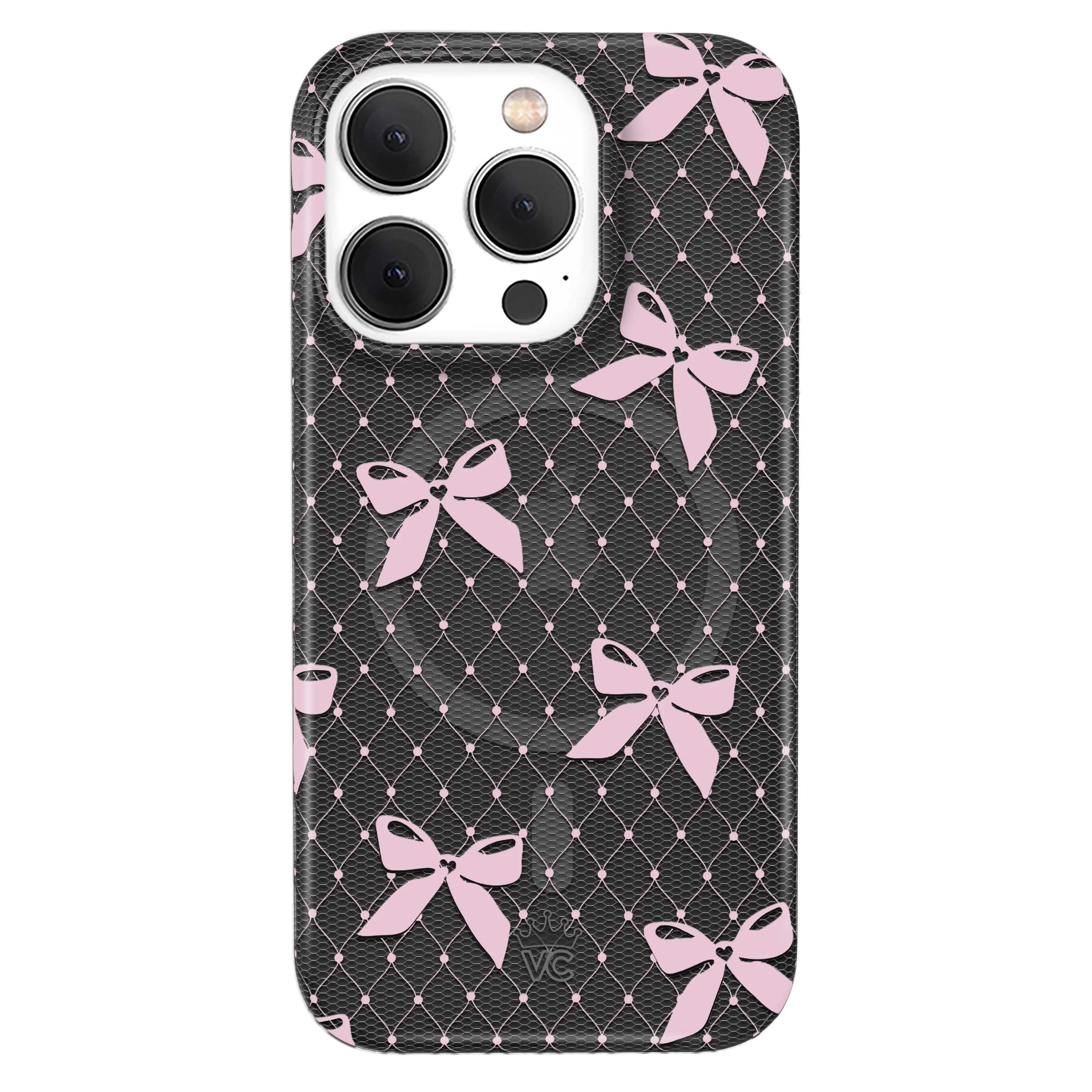 Lacy Pink Bows iPhone Case - Image 26