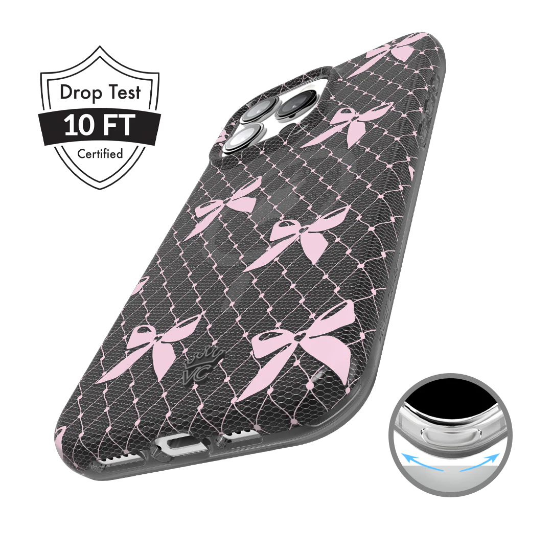 Lacy Pink Bows iPhone Case - Image 4