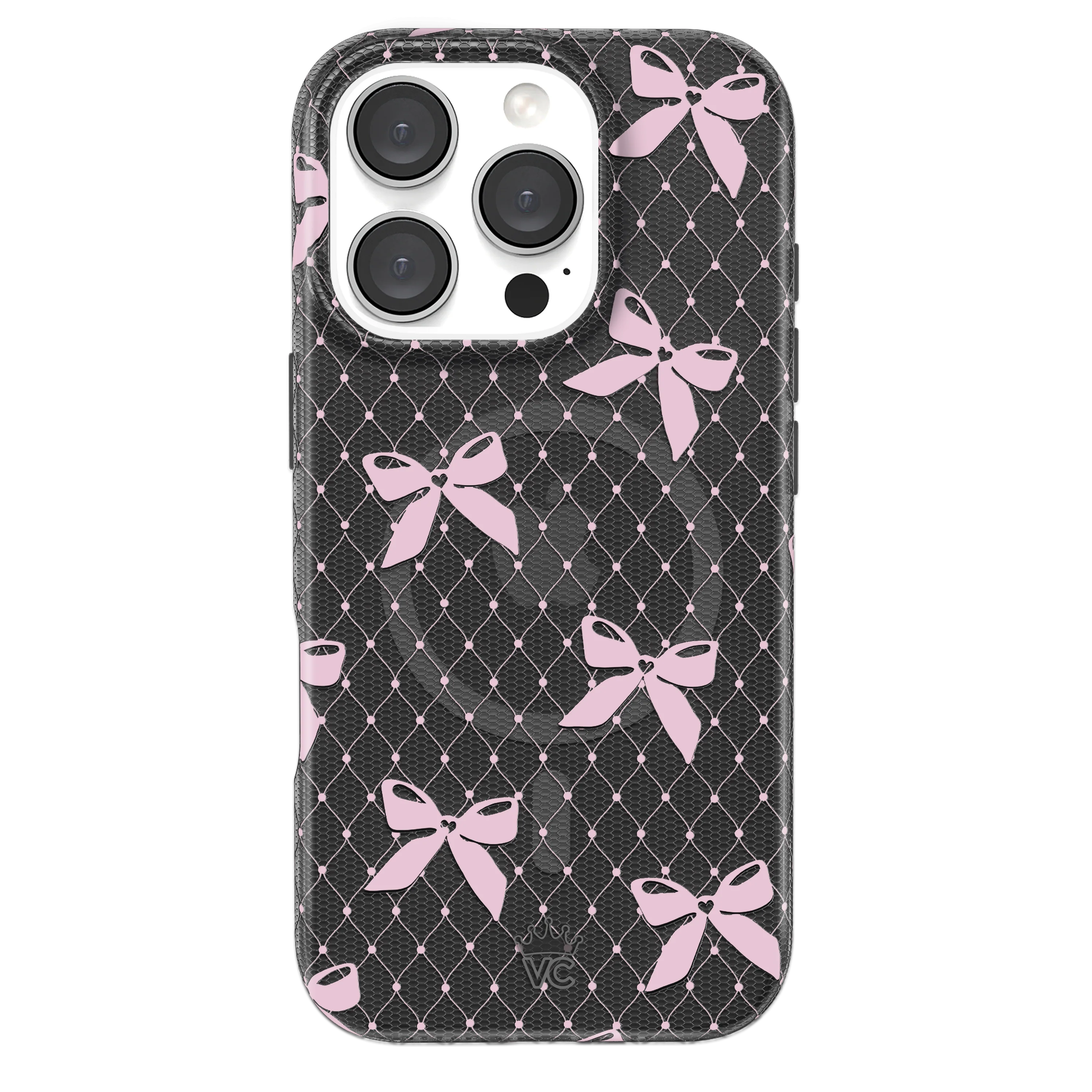 Lacy Pink Bows iPhone Case - Image 6