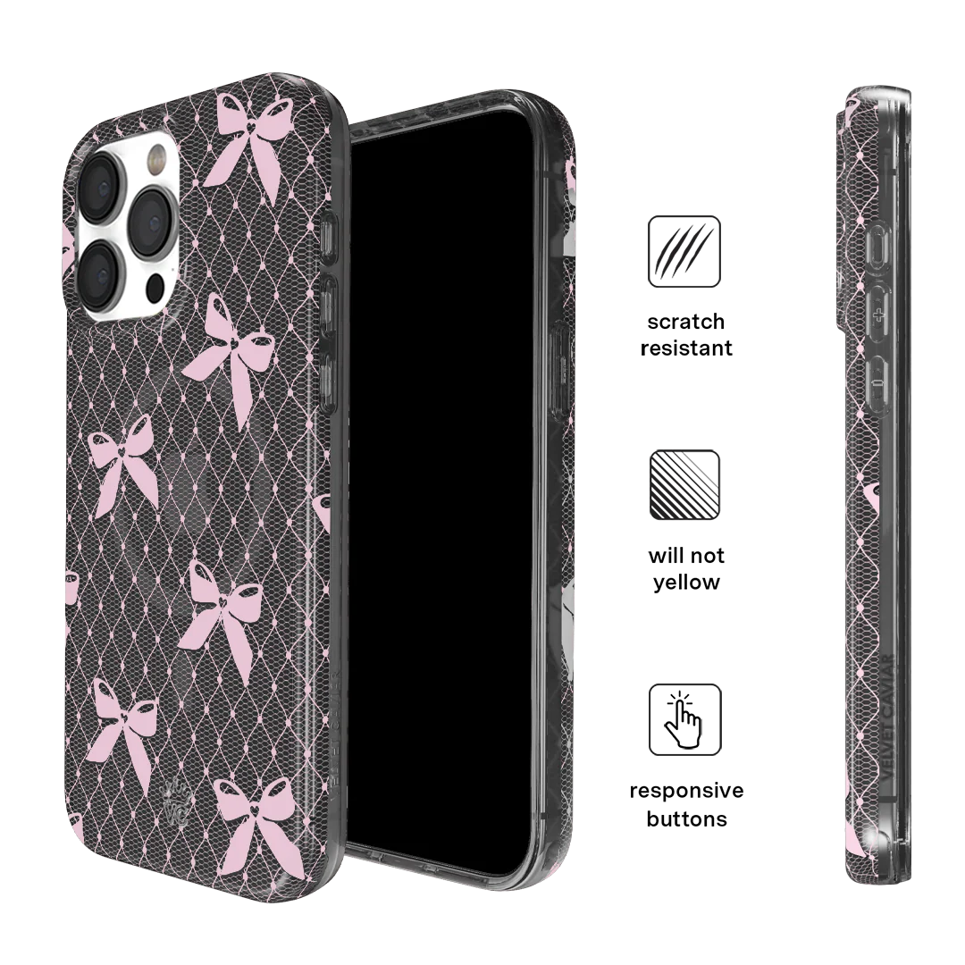 Lacy Pink Bows iPhone Case - Image 70