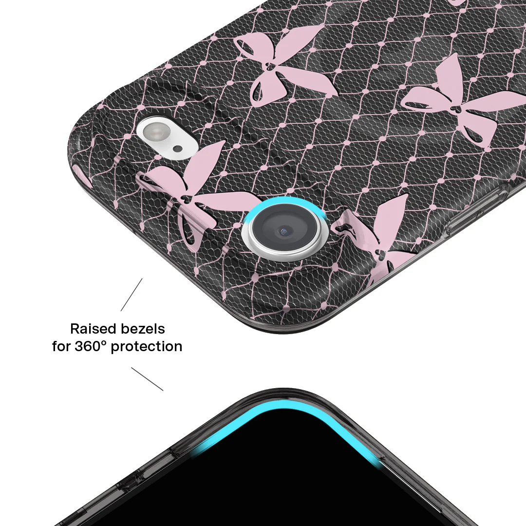Lacy Pink Bows iPhone Case - Image 78