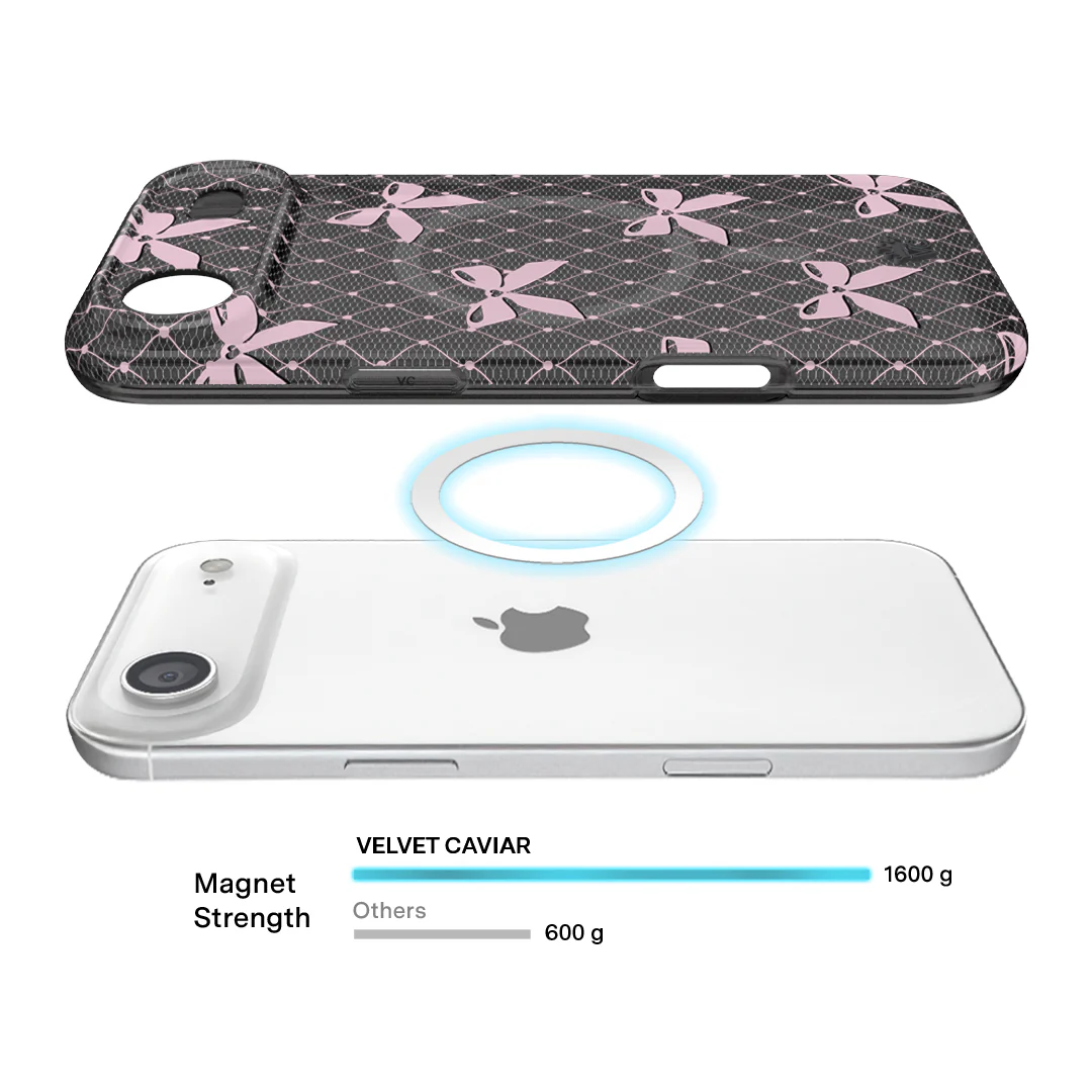 Lacy Pink Bows iPhone Case - Image 79