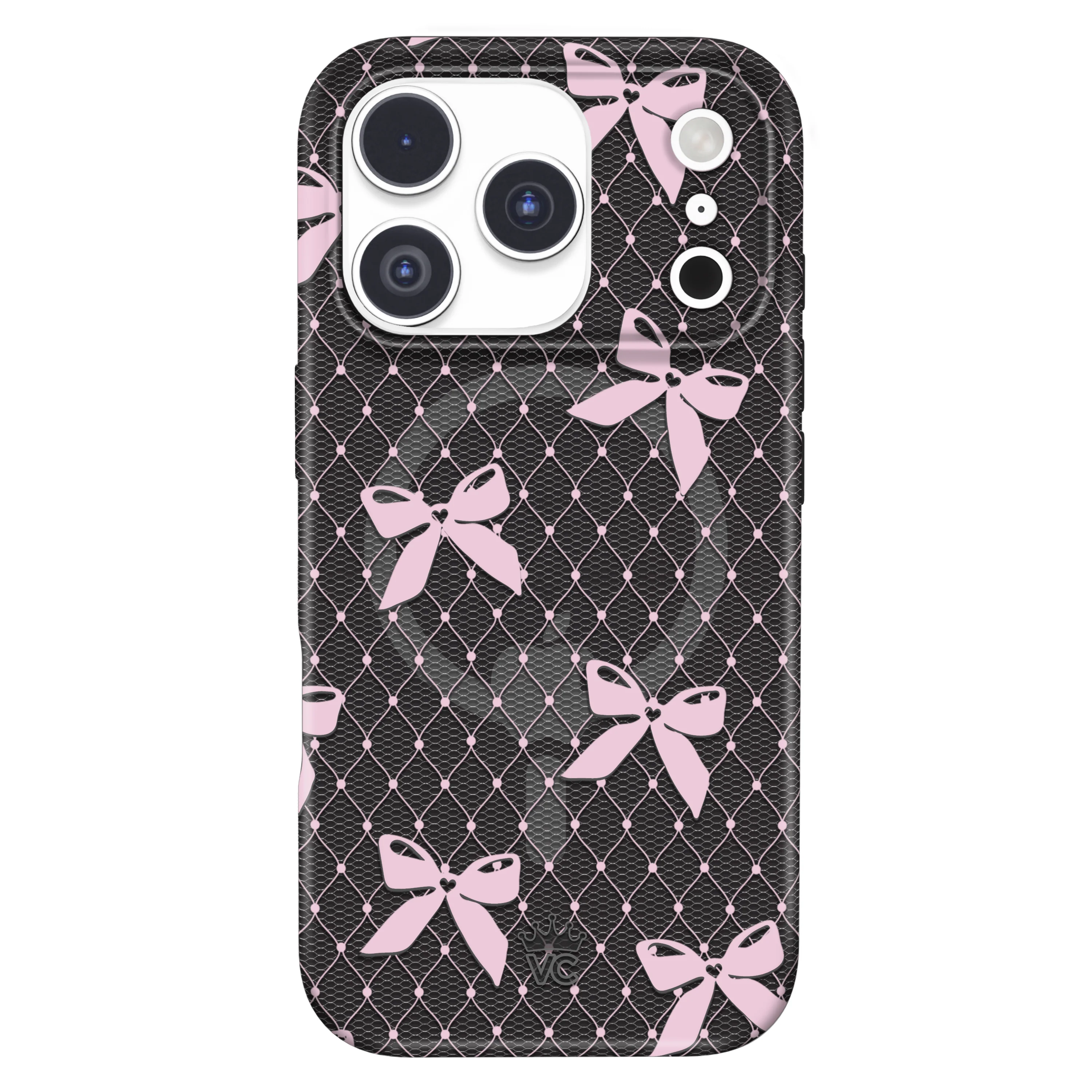 Lacy Pink Bows iPhone Case - Image 86