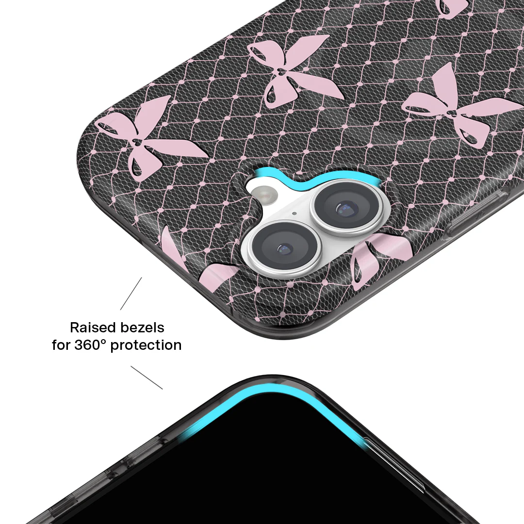 Lacy Pink Bows iPhone Case - Image 93