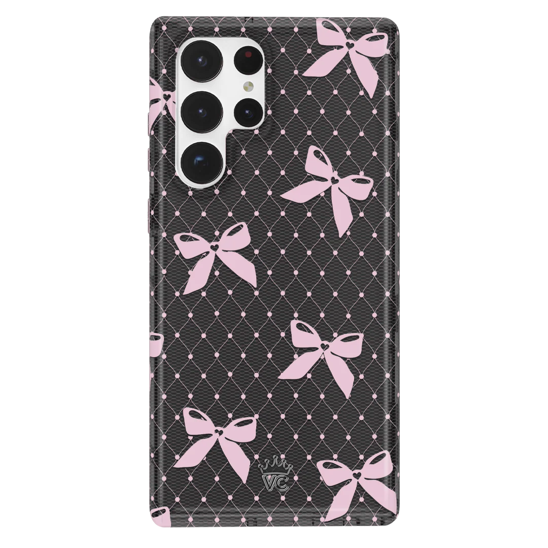 Lacy Pink Bows Samsung Case - Image 32