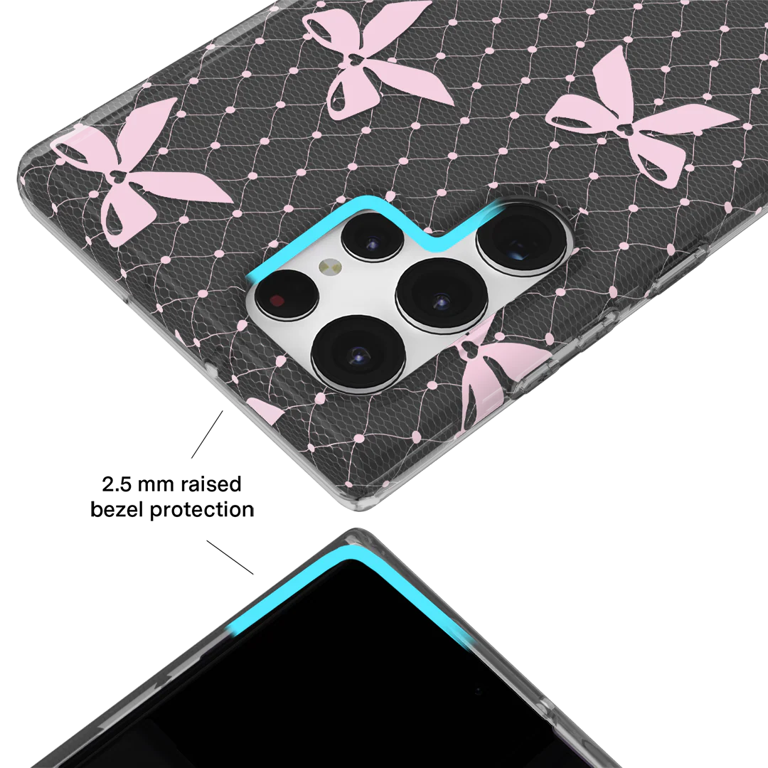 Lacy Pink Bows Samsung Case - Image 34