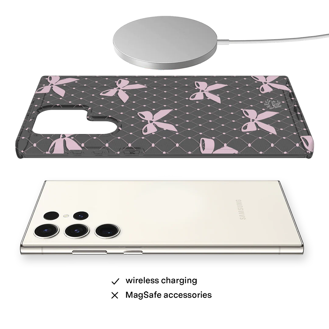 Lacy Pink Bows Samsung Case - Image 36