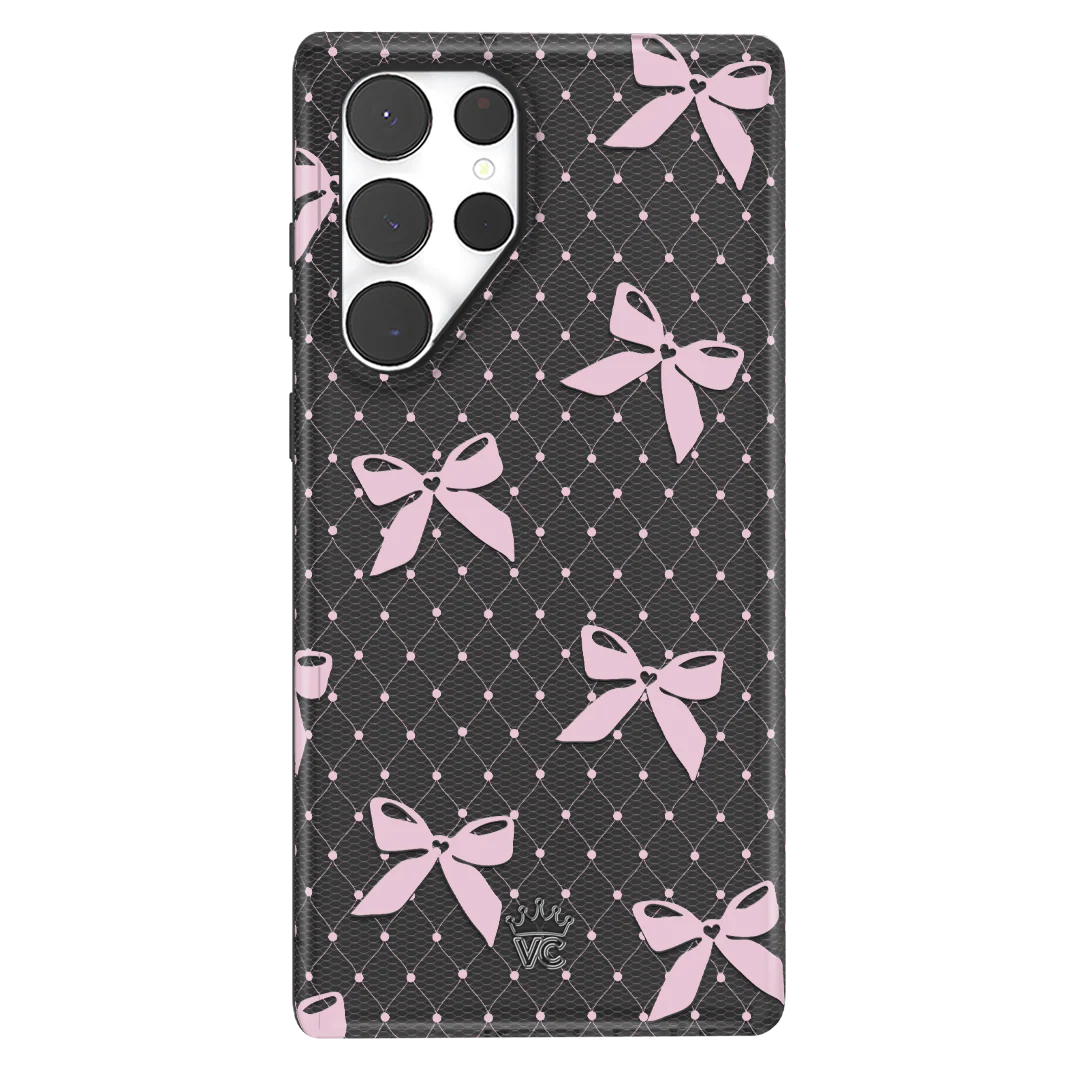 Lacy Pink Bows Samsung Case - Image 43