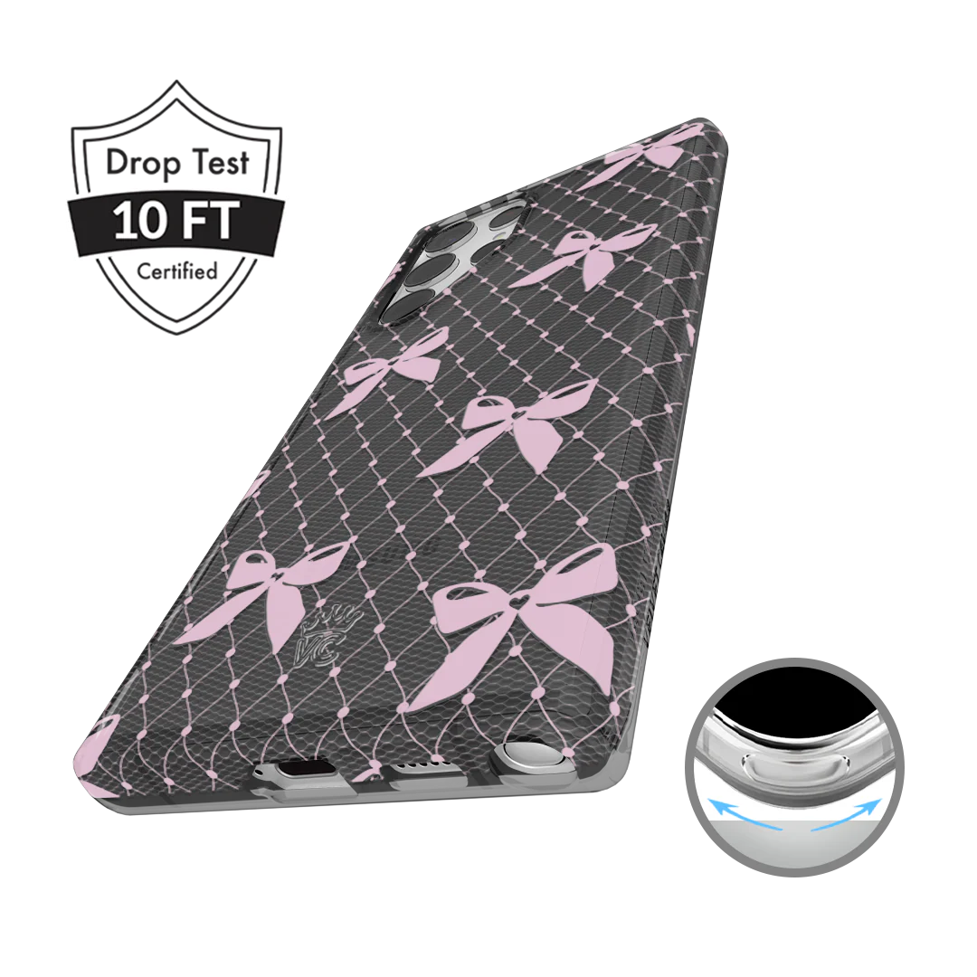 Lacy Pink Bows Samsung Case - Image 46