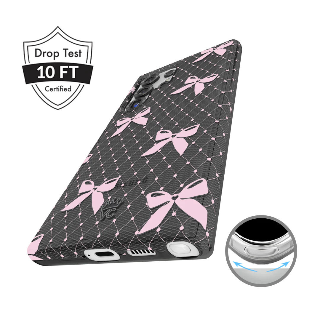 Lacy Pink Bows Samsung Case - Image 49