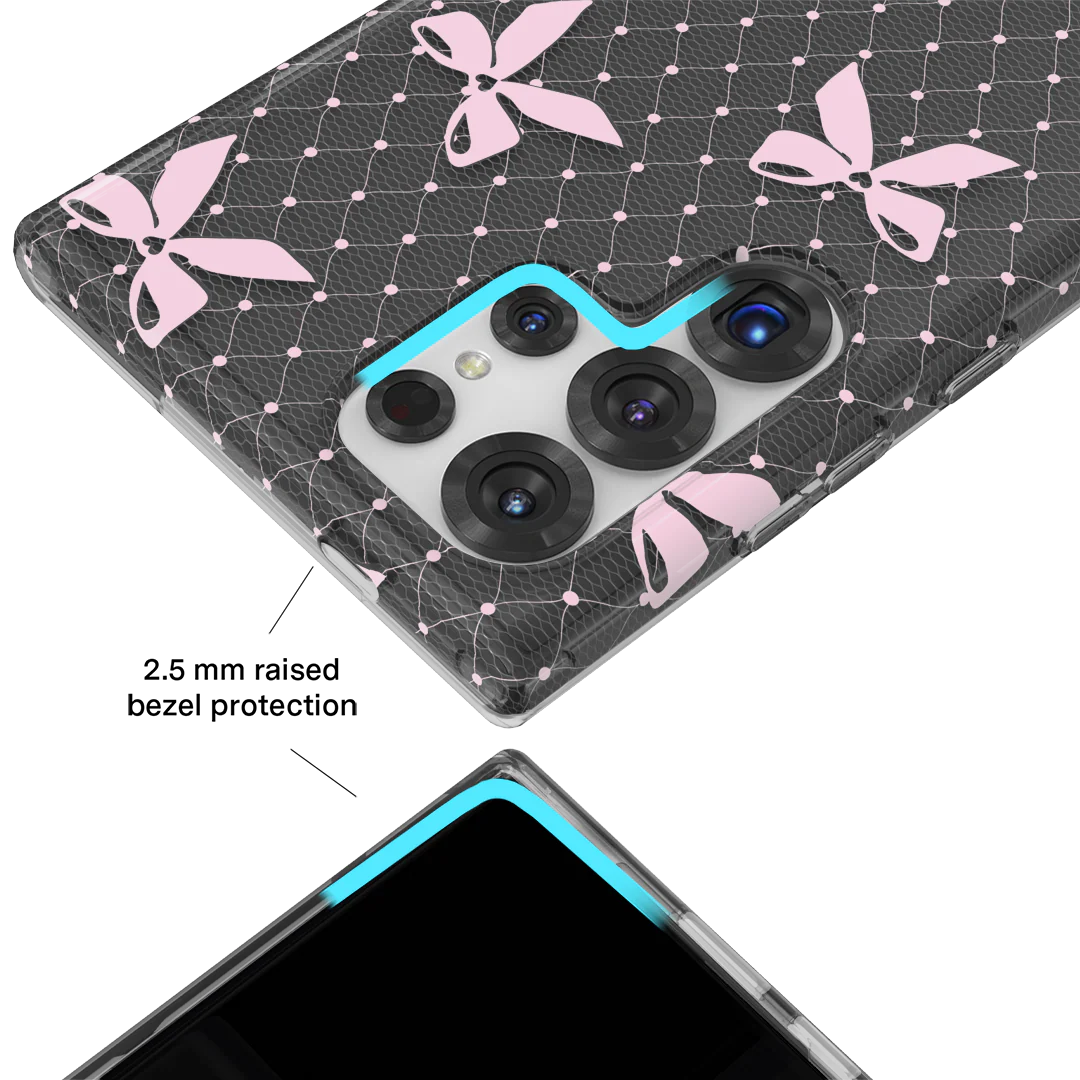 Lacy Pink Bows Samsung Case - Image 59