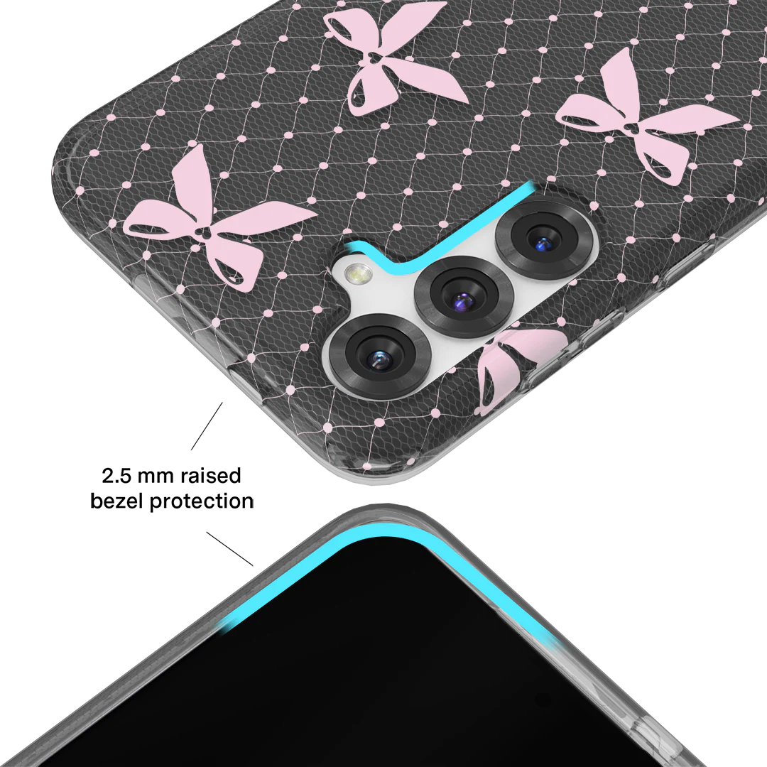 Lacy Pink Bows Samsung Case - Image 65