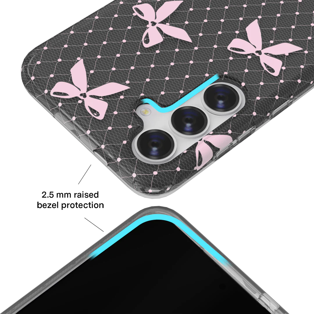 Lacy Pink Bows Samsung Case - Image 9