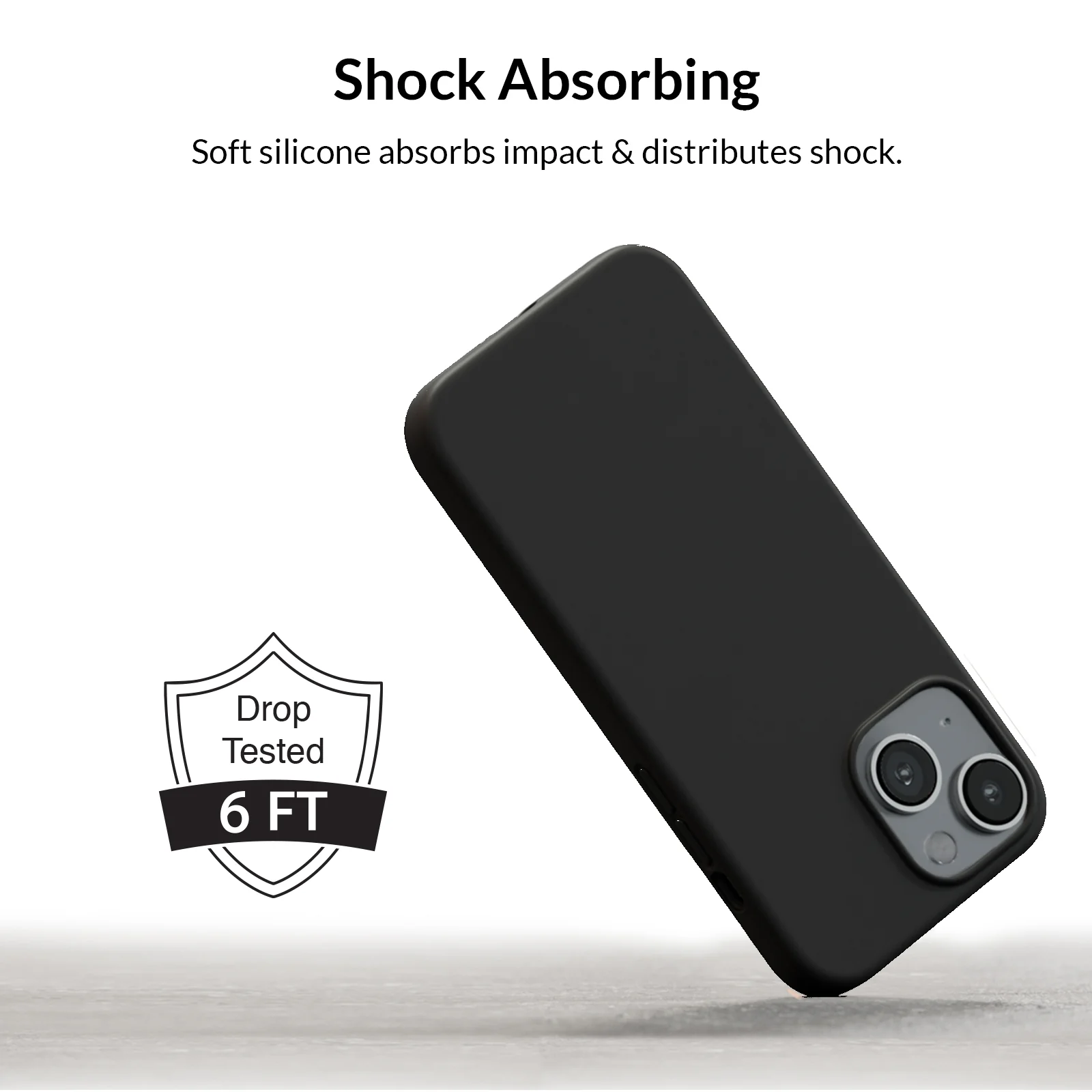 Black Silicone iPhone Case - Image 34