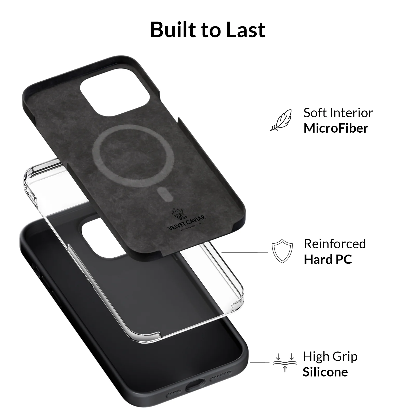 Black Silicone iPhone Case - Image 56