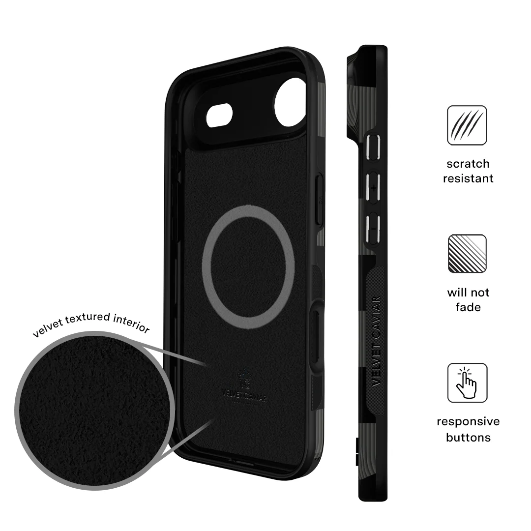 Noir Vibe Checkered iPhone Case - Image 105