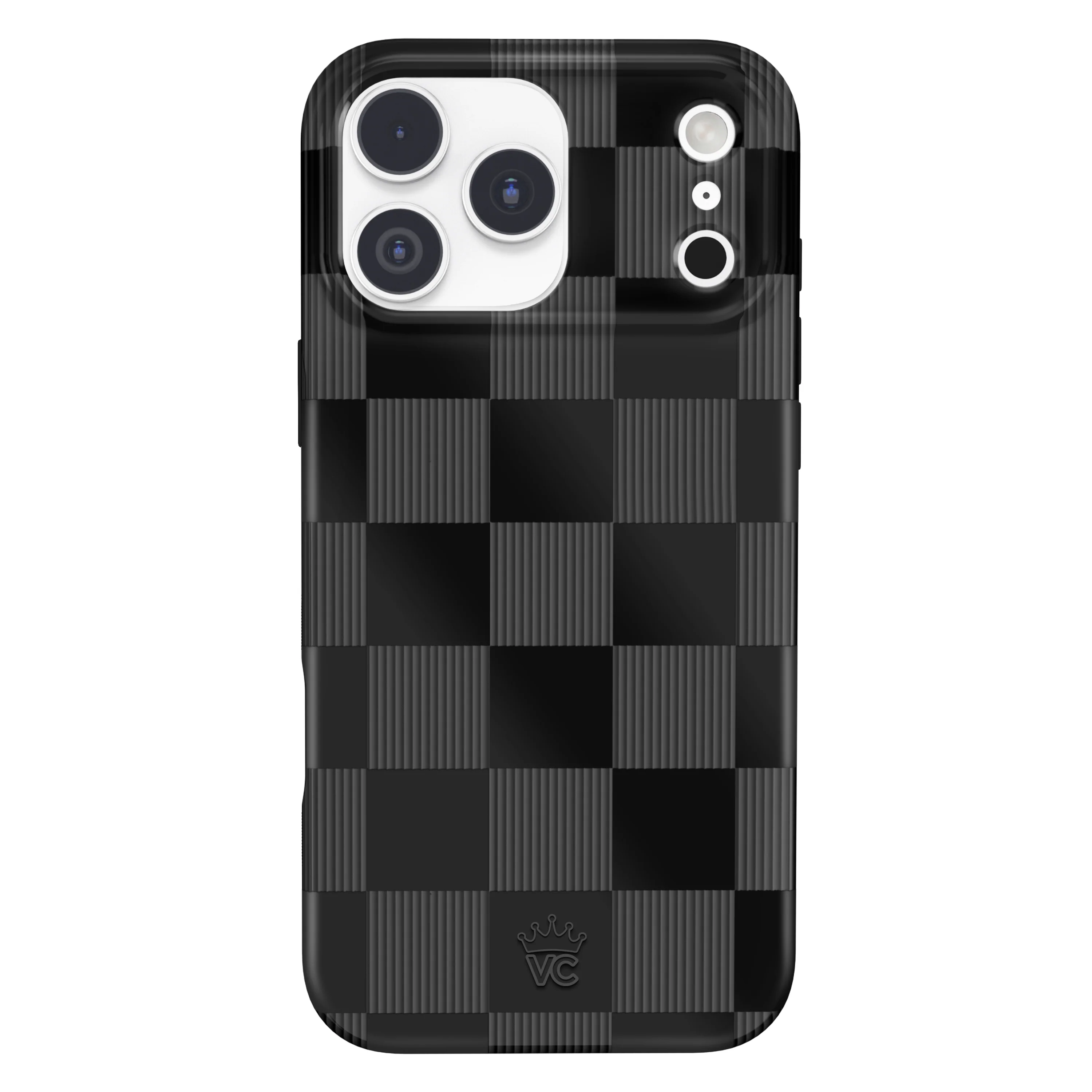 Noir Vibe Checkered iPhone Case - Image 106