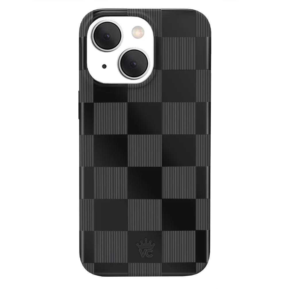 Noir Vibe Checkered iPhone Case - Image 11