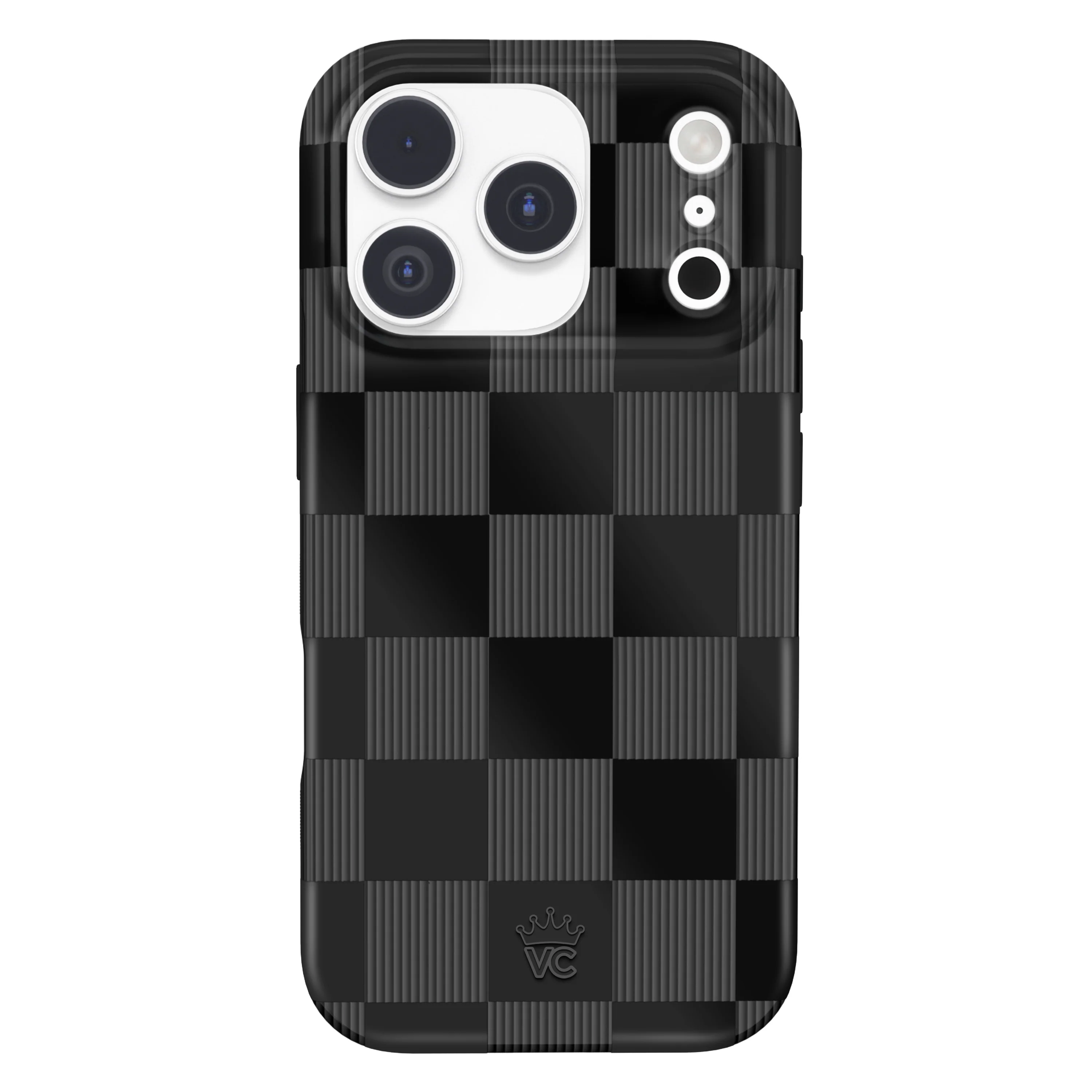 Noir Vibe Checkered iPhone Case - Image 111