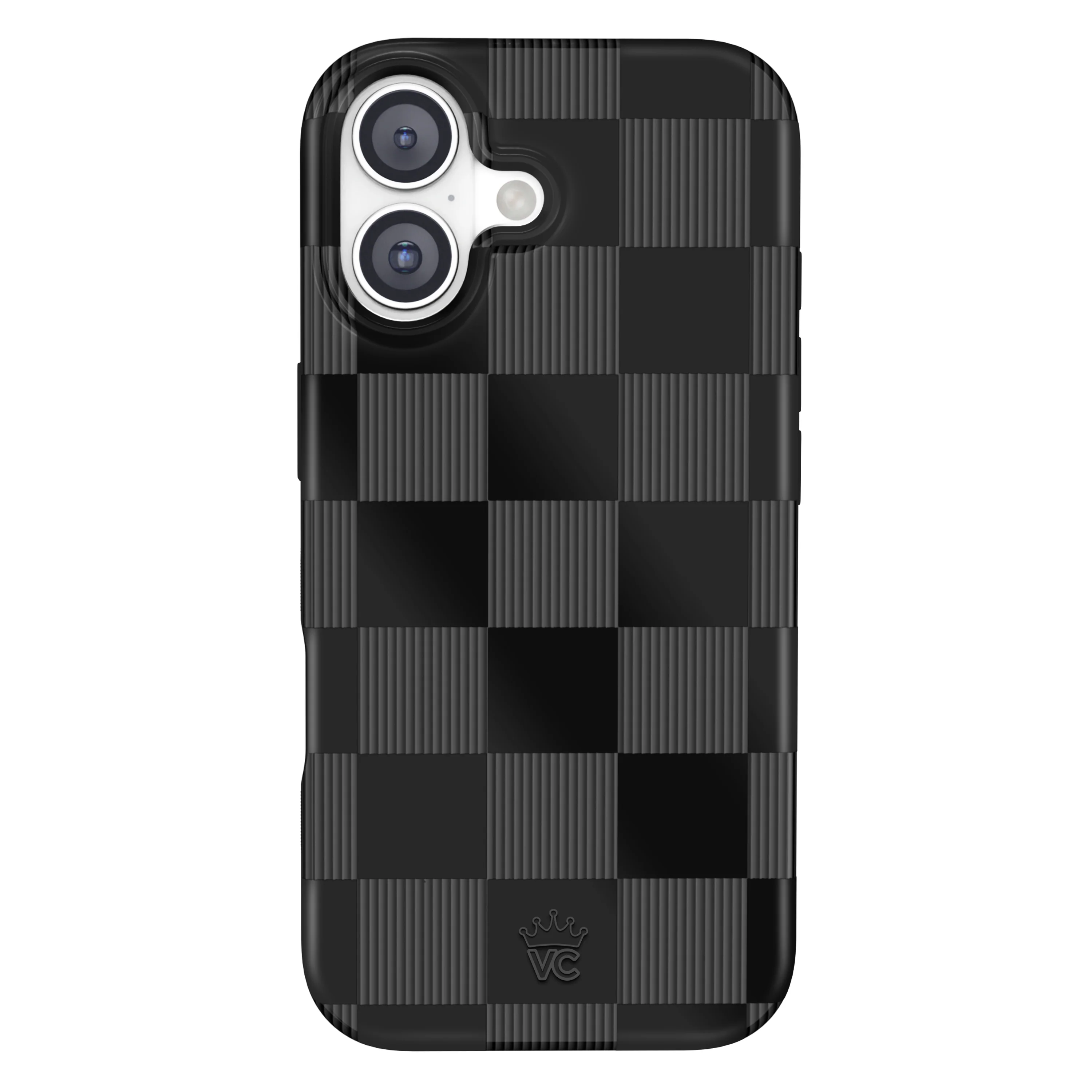 Noir Vibe Checkered iPhone Case - Image 116