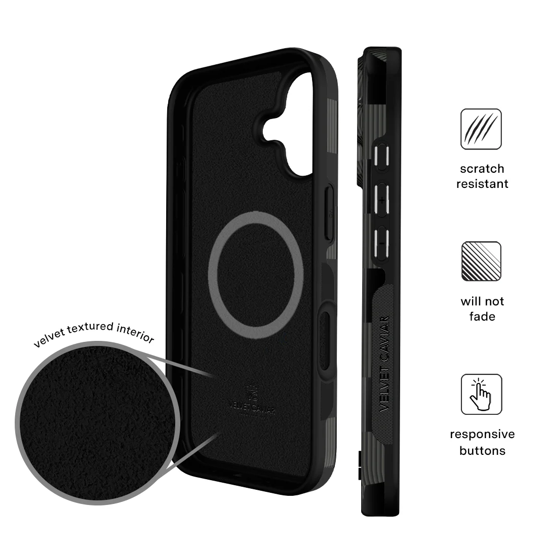 Noir Vibe Checkered iPhone Case - Image 119