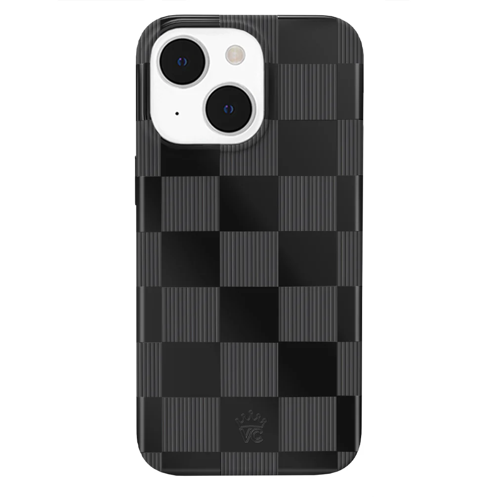 Noir Vibe Checkered iPhone Case - Image 41