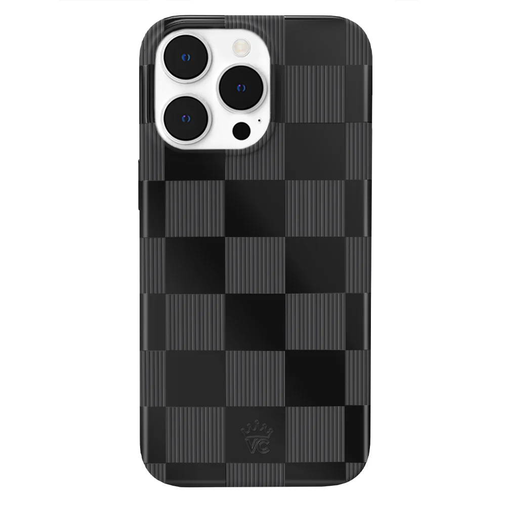 Noir Vibe Checkered iPhone Case - Image 51