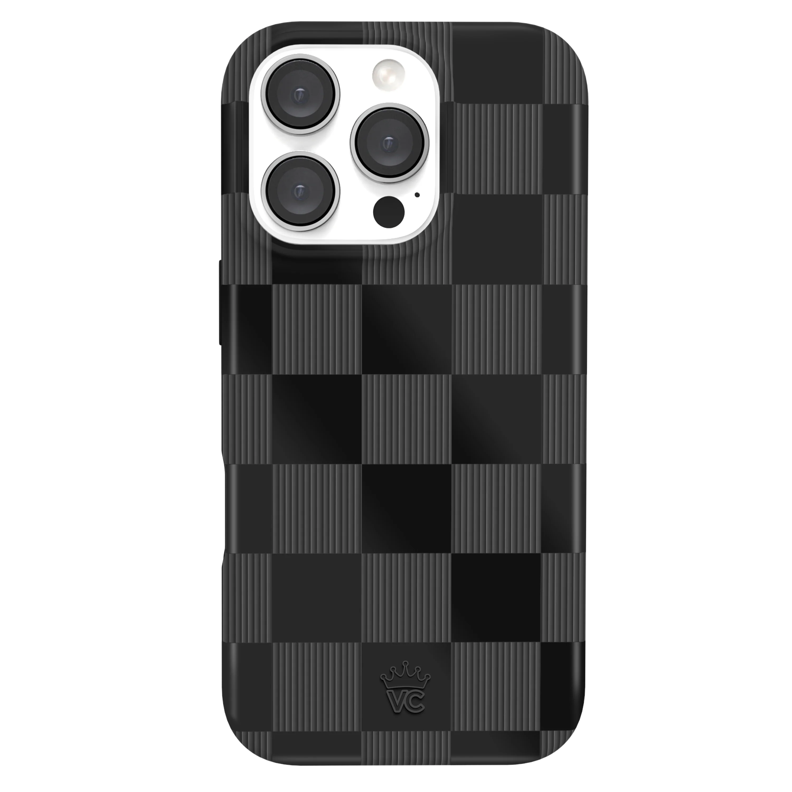 Noir Vibe Checkered iPhone Case - Image 81