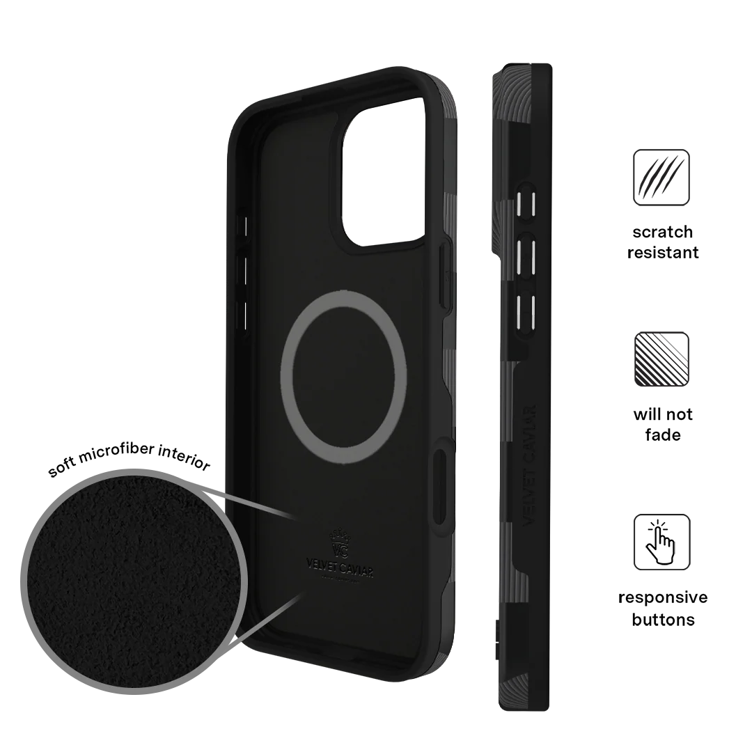 Noir Vibe Checkered iPhone Case - Image 85