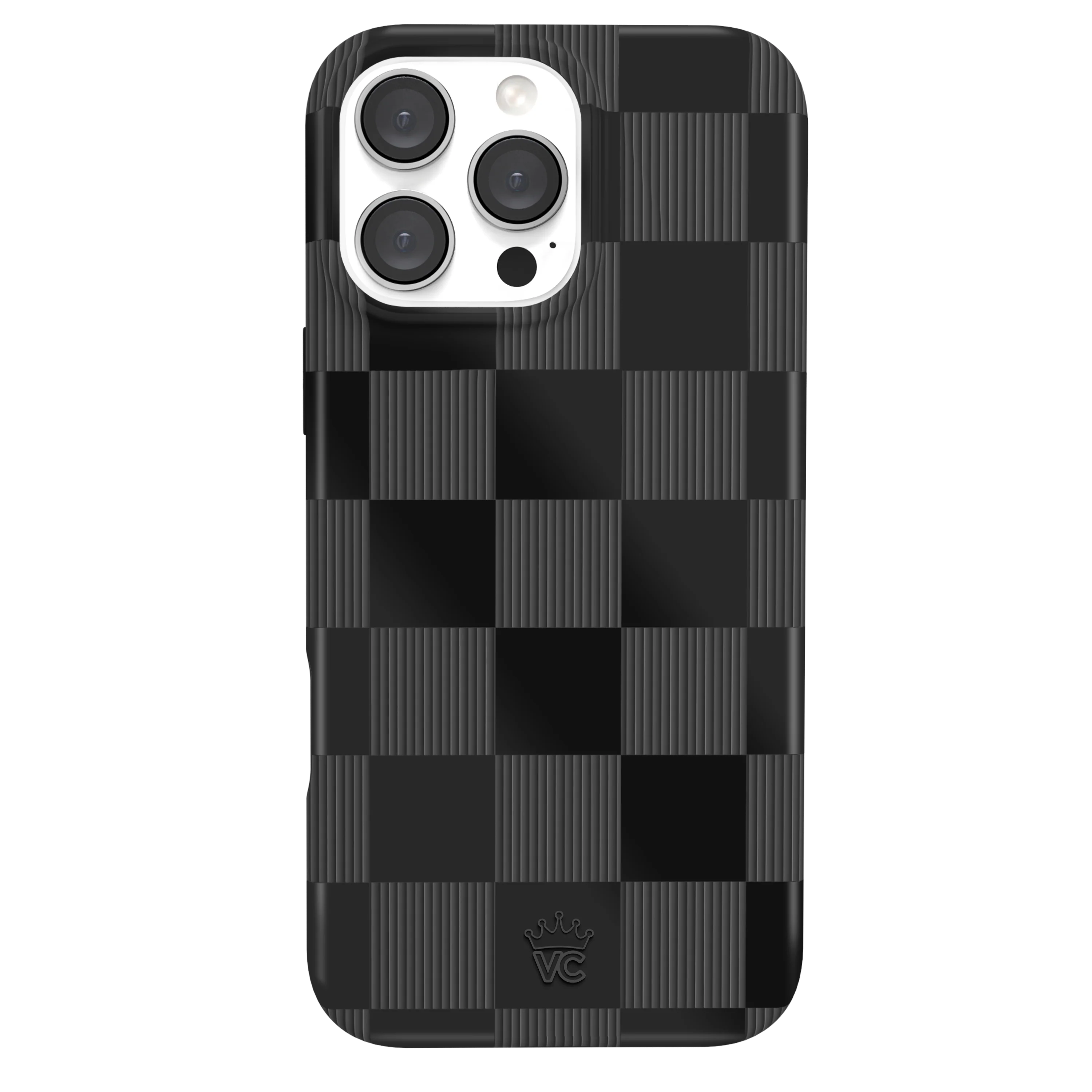 Noir Vibe Checkered iPhone Case - Image 86