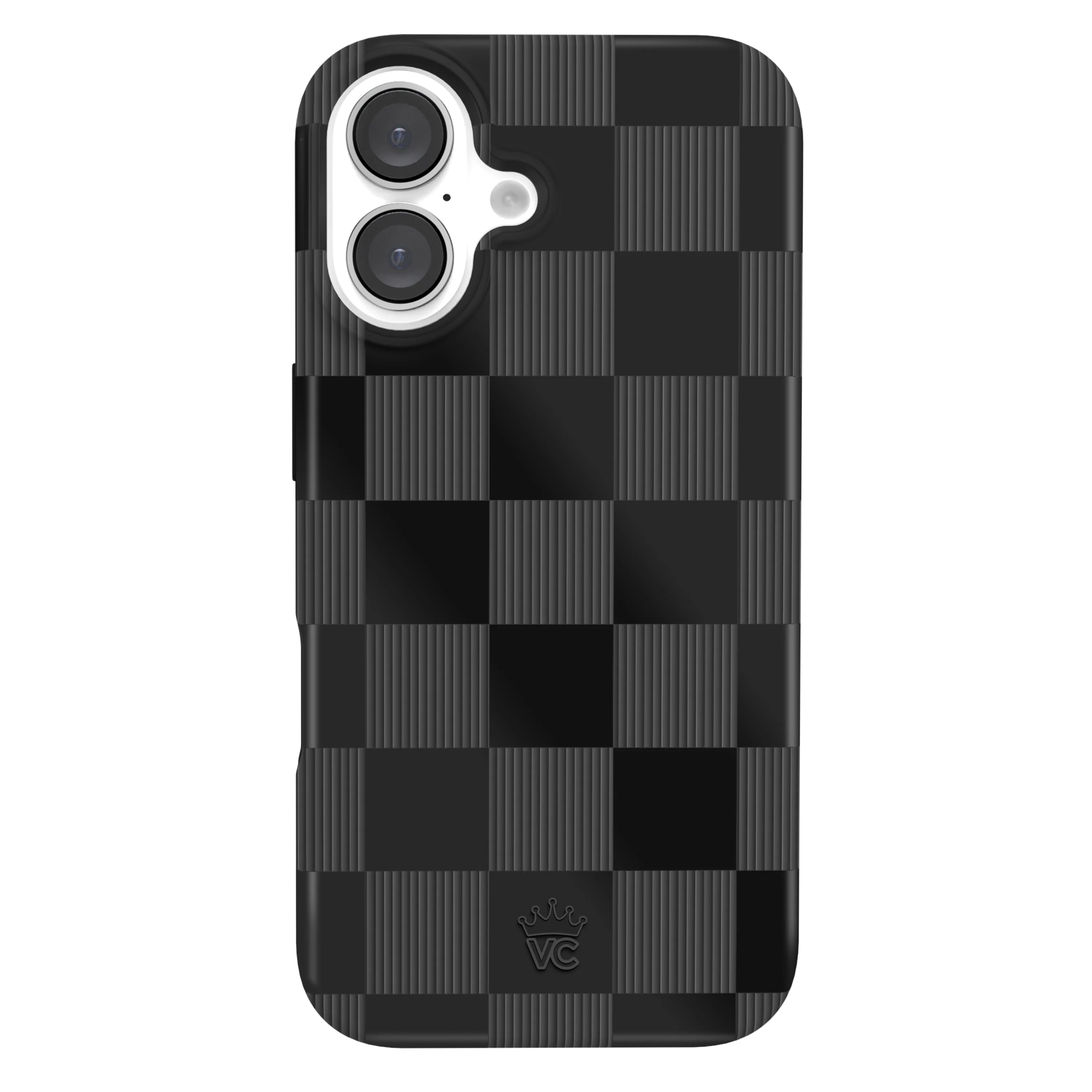 Noir Vibe Checkered iPhone Case - Image 91