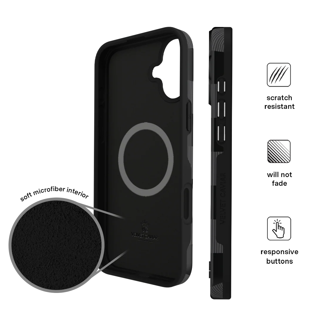 Noir Vibe Checkered iPhone Case - Image 95