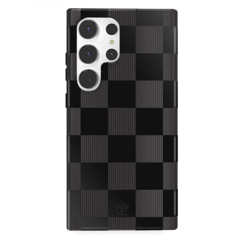 Noir Vibe Checkered Samsung Case - Image 11
