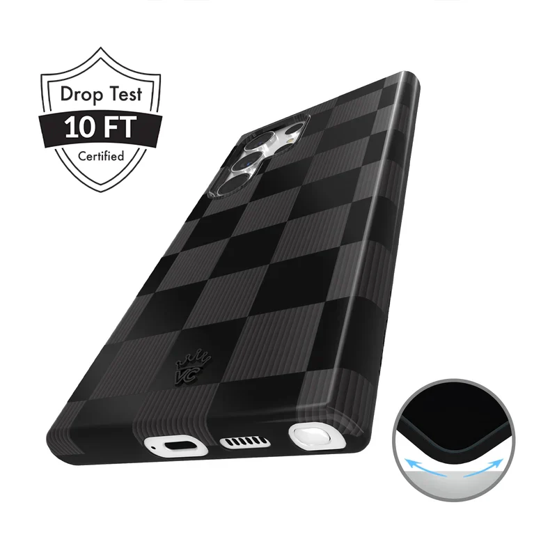 Noir Vibe Checkered Samsung Case - Image 12