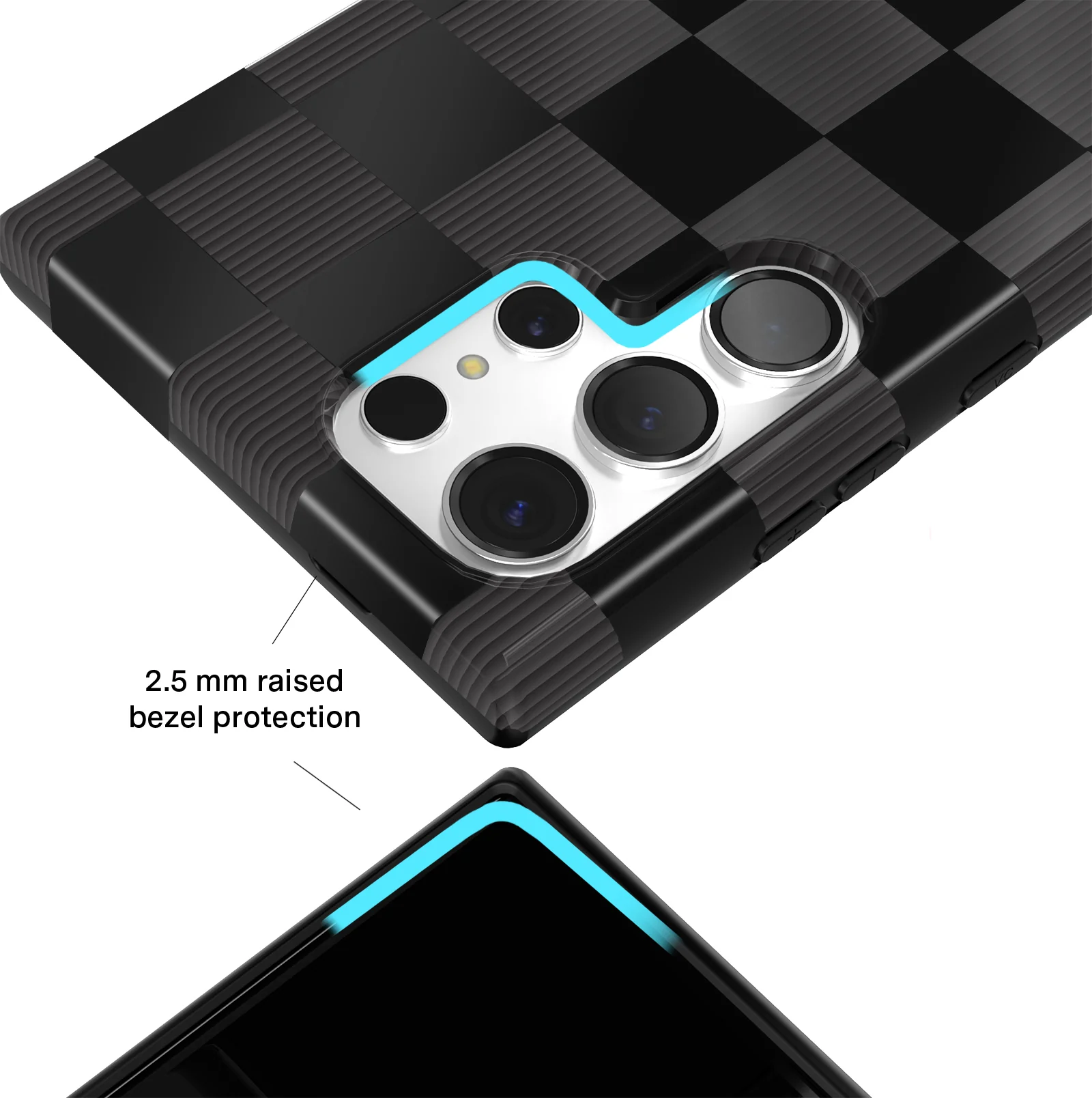 Noir Vibe Checkered Samsung Case - Image 13