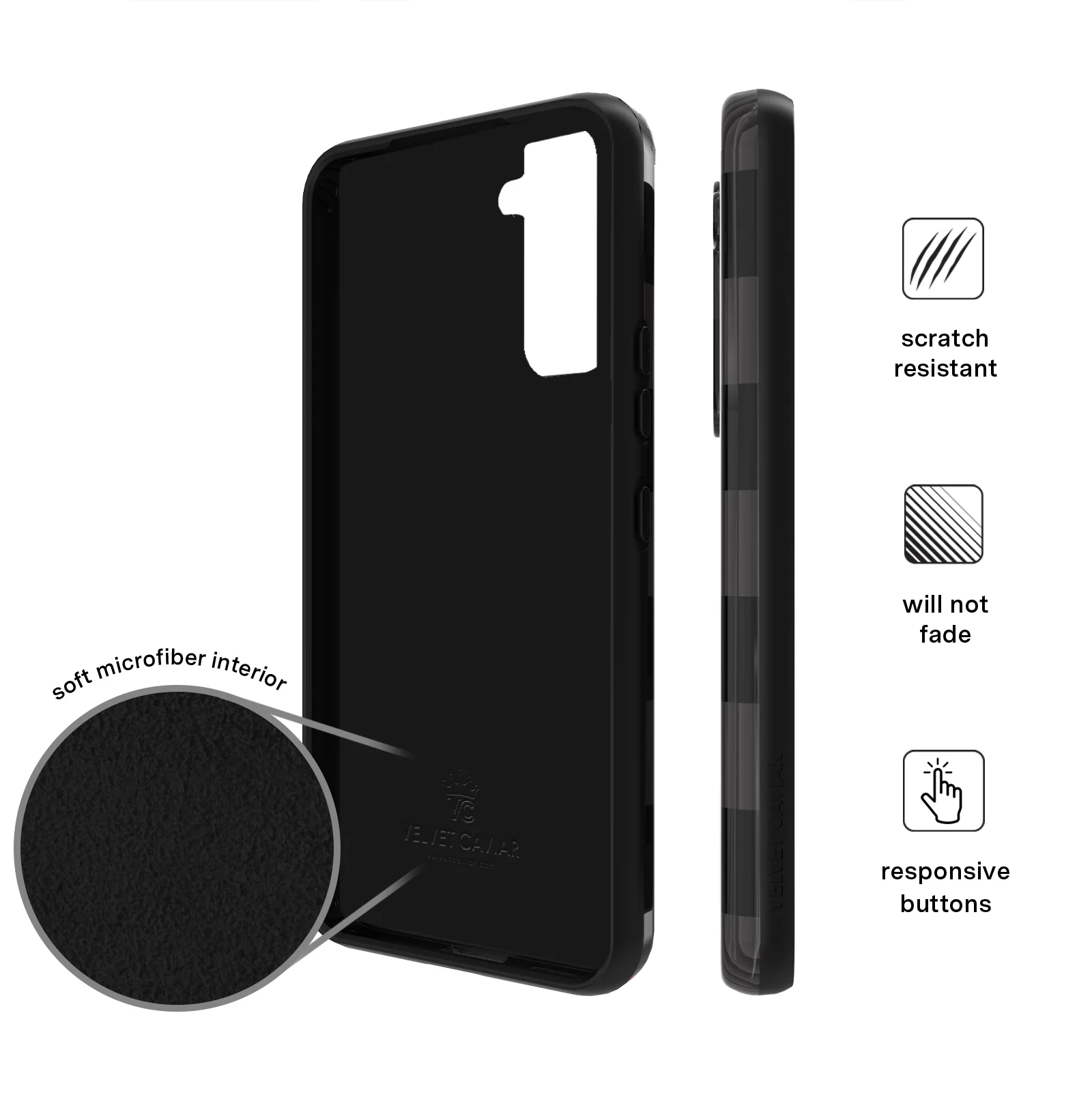 Noir Vibe Checkered Samsung Case - Image 26