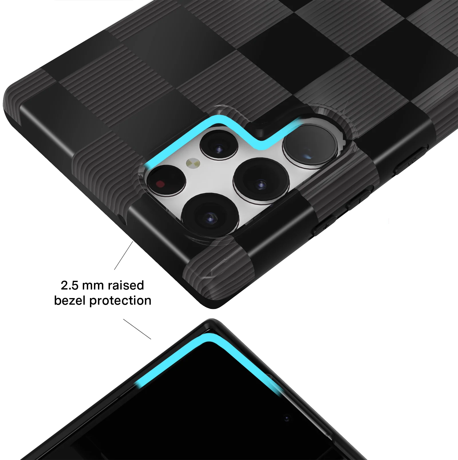 Noir Vibe Checkered Samsung Case - Image 28