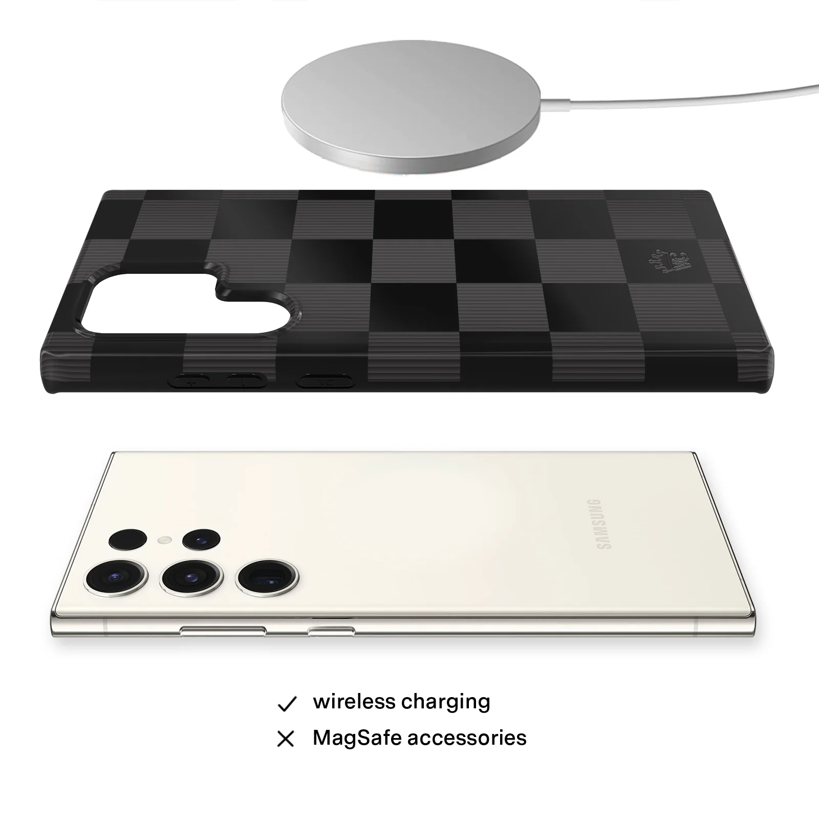 Noir Vibe Checkered Samsung Case - Image 30