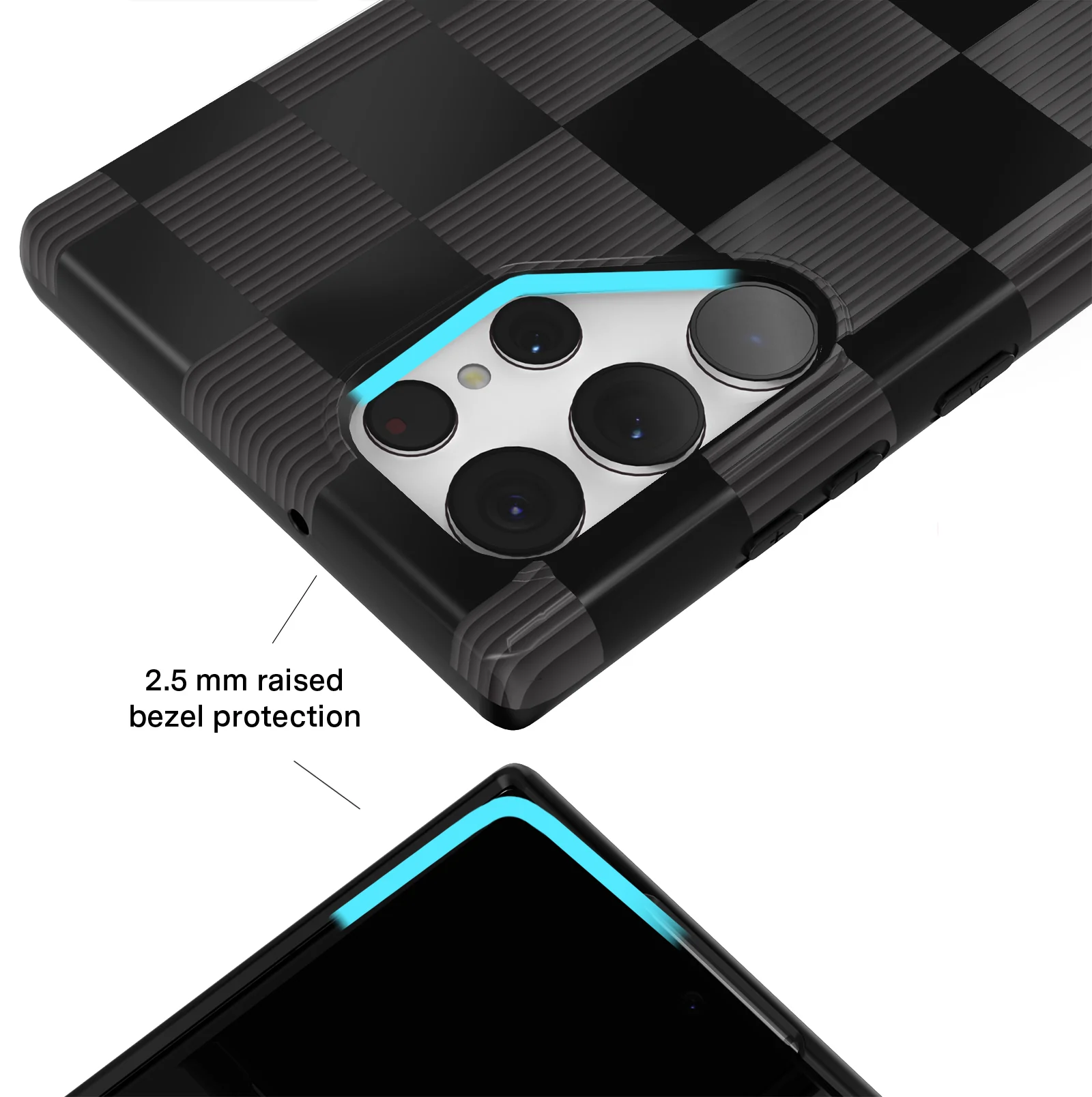 Noir Vibe Checkered Samsung Case - Image 43